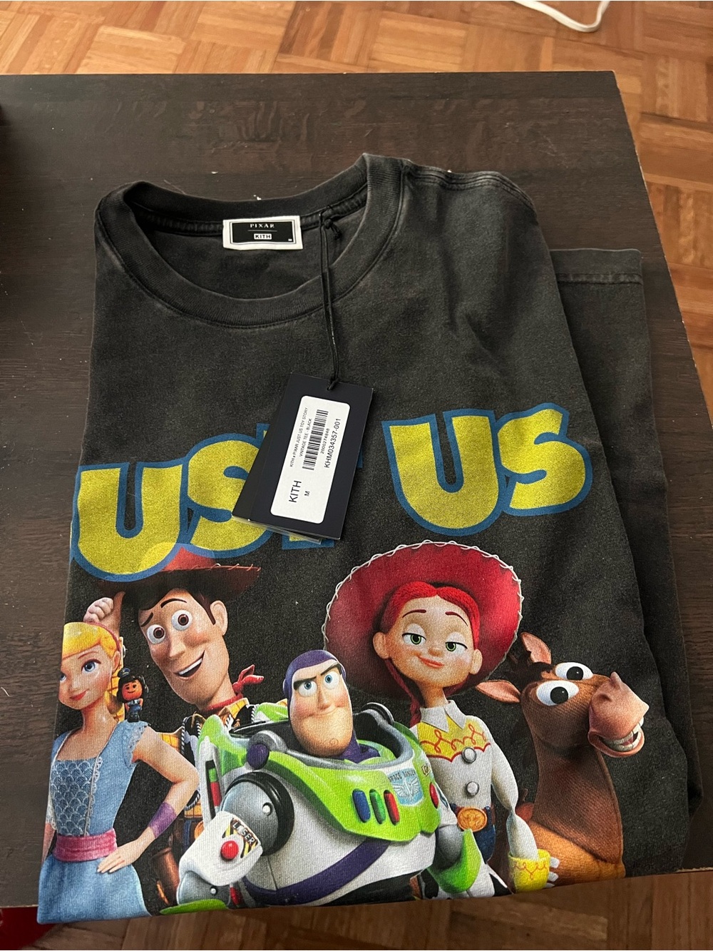 Kith Black Toy Story 'Just Us' Character Graphic Tee
